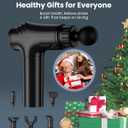 AYURA Massage Gun Deep Tissue, Muscle Massager Gun for Pain Relief, Percussion Massage Gun with 30 Speeds & 6 Heads, Portable Handheld Back Massage Gun for Athlets Men Women