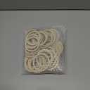 NBEADS 50 Pcs Natural Wood Rings, 2.9" Unfinished Wood Pieces Circle Ornaments Wood Linking Rings Blank Wooden Slices for Painting Christmas Home Decor, 2.36" Inner Diameter