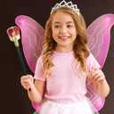 King Scepter, 2Pcs King Costume Scepter Kid Scepter Wand King Scepter Wand Props Royal King Queen Scepter for Role Play Halloween Dress-Up Party Prom