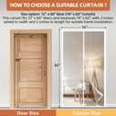 METAONLY Magnetic Screen Door Mesh Fits 72" x 80" Door - Curtain Size 74" x 82", Works for Patio, Sliding Door, Keeps Bug Mosquito Out, Fresh Air Flow, White