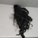 24Inch Claw Clip On Ponytailtail Synthetic Hair Extension For Women Hair Hairpiece 1B 16IN