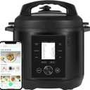 CHEF iQ Smart Pressure Cooker with WiFi and Built-in Scale - Easy-to-Use 10-in-1 Multicooker with 500+ Guided Recipes - Rice Cooker, Slow Cooker, Instant Meals for Foodies - 6 Quart - Family Size