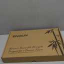 Bamboo Cutting Board for Kitchen Meal Prep & Serving, 3-Piece Wooden Set with Juice Grooves, Side Handles, Non-Slip Mats  Ideal for Meat, Veggies, Fruit  Ideal Gift for the Home (Carbonized brown)