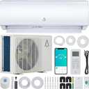 dainslef 18000 Btu Mini Split Air Conditioner, 23 SEER2 Mini Split AC/Heating System, Inverter Ductless Air Conditioner w/Wifi, 230V Mini Splits Heating and Cooling up to 1250 Sq. Ft
