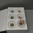 6 Pcs 17oz 3D Crystal Stemless Wine Glass Cup with Christmas Tree Gingerbread Man Love Glitter Star Christmas Stemless Wine Glass for Home Bar Party Juice Decor Festive Gifts