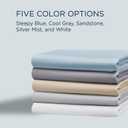 TEMPUR Luxe Egyptian Cotton Sheet Set Silver Mist - Queen