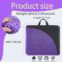 Gel Seat Cushion, for Long Sitting -Double Thick Gel Seat Cushion Breathable Honeycomb Chair Cushion with Non-Slip Cover for Office Chair Car, Wheelchair, Long Trips,Relief Sciatica Pain