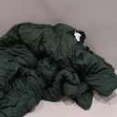 Litanika Dark Emerald Green Queen Comforter Set, 3 Pieces Solid Forest Bedding Set, All Season Fluffy Bed Set (90x90In Comforter & 2 Pillowcases)