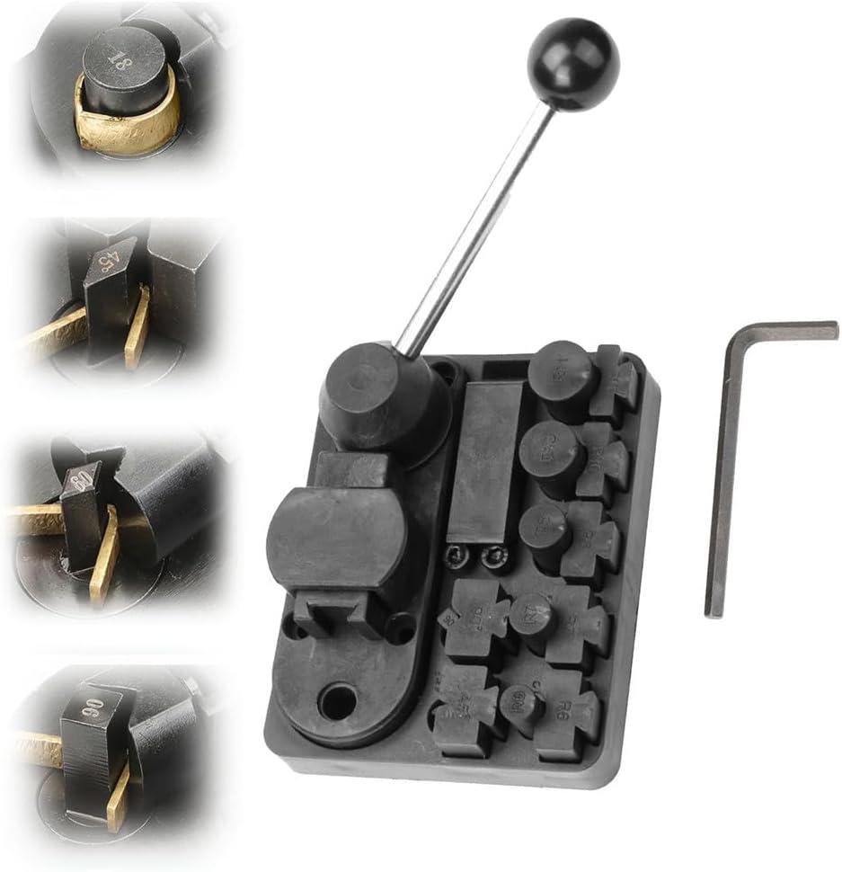 Metal Wire Bending Jig Set with Adjustable Dies, Metal Wire Jewelry Making Tools, Ring Bender Maker Tool Kit, for DIY Rings, Bending Metals, Jewelry Making,A