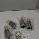 Wood Furniture Leg Sofa Legs 4 Inch Brown Round Tapered Mid-Century Modern Feet with Brass Base Replacement Legs for Cabinets,Coffee Table,Ottoman,TV Stand,Loveseat,Armchair Set of 4