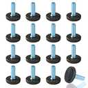 WAFJAMF M6 Adjustable Furniture Levelers Table Feet Screw in Threaded, Screw on Chair Foot Glides Leveling for Tables, Chairs, Furniture Legs-8 Pcs