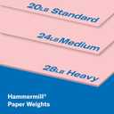 Hammermill Colored Paper, 24 lb Pink Printer Paper, 8.5 x 11-1 Ream (500 Sheets) - Made in the USA, Pastel Paper, 104463R