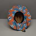 NFL Team Logo Floral Lifeguard Beach Straw Sun Hat (One Size)