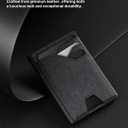 typecase Leather Wallet for Men Card Holder: Premium Genuine Leather, RFID Blocking, Slim, Minimalist, Front Pocket - 15 Cards Capacity | ID Window | Money Clip (Black)