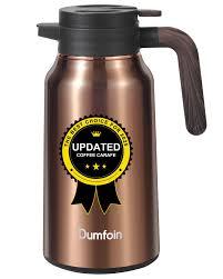 Carafes for Hot Liquids 68 oz - 12 Hour Stainless Steel Thermal Coffee Carafe-Insulated Coffee Carafes For Keeping Hot/ Cold Coffee, Tea, Water, Drink Dispenser for Parties