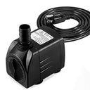 GROWNEER 550GPH Submersible Pump 30W Fountain Water Pump, 2000L/H, with 7.2ft High Lift, 3 Nozzles for Aquarium, Fish Tank, Pond, Hydroponics, Statuary, Pool