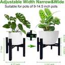 Adjustable Drink Dispenser Holder Water Dispenser Stand - Fit Beverage Dispenser, 3-5 Gallon Glass Water Jar, Water Cooler, Water Filter, Water Crock Dispenser (Black, For 9-14.5" Dispenser) (EXP 08/20/26)