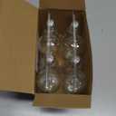 Ascher Vintage LED Edison Bulbs, 6W, Equivalent 60W, Non-Dimmable, Warm White 2700K, ST58 Antique LED Filament Bulbs with 80+ CRI, E26 Medium Base, Clear Glass, Pack of 8