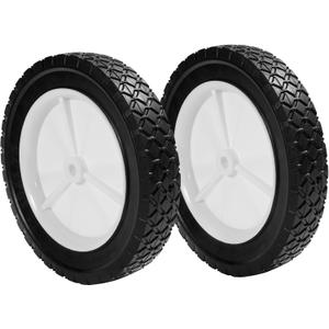 10 Inch Lawn Mower Wheels for Oregon 72-110 Hand Trucks Plastic Wheel Compatible with Craftsma n/AYP/MTD Push Lawnmower, Hand Truck, 10 x 175, 2 pack