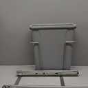 Knape & Vogt RS-PSW9-1-20-P 17 in. H x 8 in. W x D Steel in-Cabinet 20 Qt. Single Platinum Pull Out Trash Can