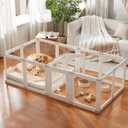 Acrylic Dog Playpen Indoor for Small Dogs & Puppies, Number Of Panels: 14-Divider Set, 78.7"L x 39.4"W x 23.6"H