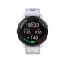 Garmin Forerunner® 265, Running Smartwatch, 46mm, Whitestone/Tidal Blue