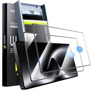 WSKEN for Samsung Galaxy S25 Ultra Screen Protector - [0.02s Fingerprint Unlock] [NO.1 Top 9H+ Tempered Glass] [Auto Dust Remove] [Zero Bubble] 8K HD 10X Shatterproof Case Friendly, 2 Pack