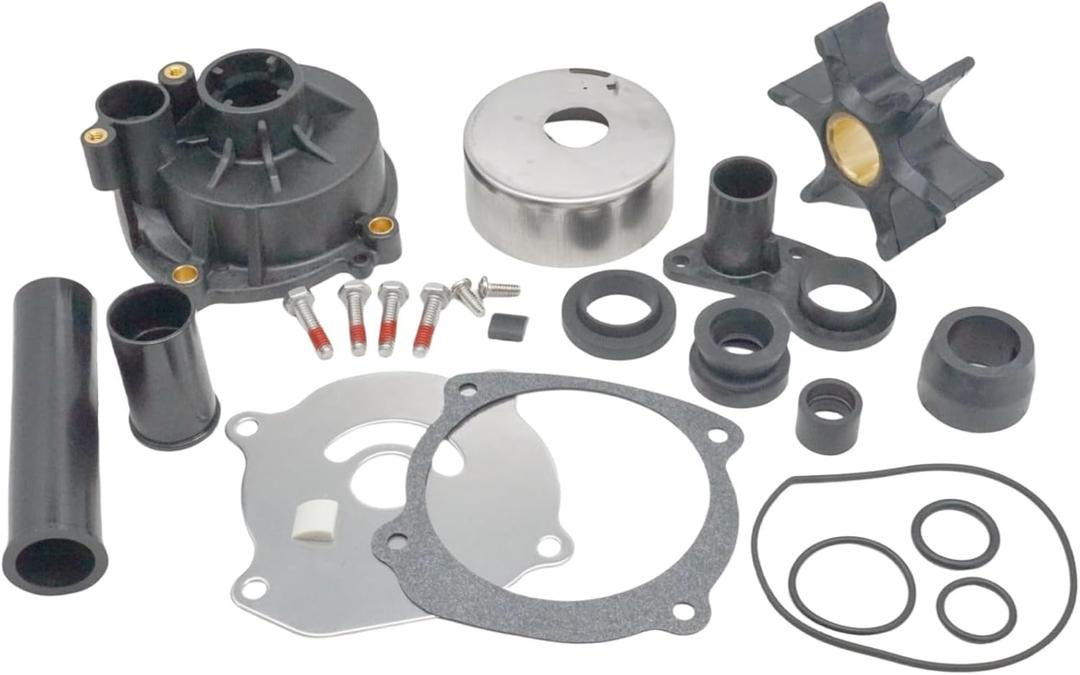 Boat Marine 5001595 Water Pump Impeller Kit with Housing for Johnson Evinrude V4 V6 V8 75 90 105 115 120 130 135 140 150 175 200 225 250 HP Outboard Motor Replace 435929 18-3315