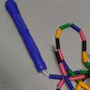 Double Dutch Jump Rope 16 Ft 2 Pack, Long Jump Rope for Kids Adults, Skipping Rope Soft Beaded Multiperson (Blue)