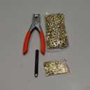 1203Pcs Grommet Tool Kit with Eyelet Pliers, PAXCOO 1/4 Inch 6mm(Inside Hole Size) Fabric Grommet Kit with Fabric Eyelets Grommets, Washers, and Hole Punch Grommet Hand Press kit