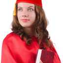 SATINIOR Red Turkish Fez Felt Hat Bulk Men Women Christmas Cosplay Costume Greece Moroccan Traditional