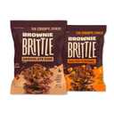 Brownie Brittle Chocolate Chip & Salted Caramel Thin and Crispy Sweet Snacks (Pack of 20, 1 oz), Rich Gourmet Brownie Bites Dessert (EXP 04/03/26)