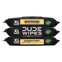 DUDE Wipes Shea BUTTer Flushable Wipes - Extra-Large Adult Wet Wipes - 3 Pack (144 Count) - Infused with Coconut Oil, Vitamin E, and Aloe - Septic and Sewer Safe