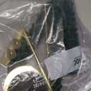 Honoson 3 Sets Flameless Christmas Tree Taper Candles with Holders Remote Control, LED Taper Candles Battery Operated Flickering Candlesticks for Holiday Window Fireplace Decor(Gold)