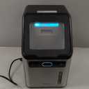 Totnz Nugget Ice Maker Countertop, 44lbs per Day with Self-Cleaning FunctionTimer Pebble Ice Maker with Soft Chewable Ice for Home Kitchen Office Bar Party,Stainless Steel (Silver)