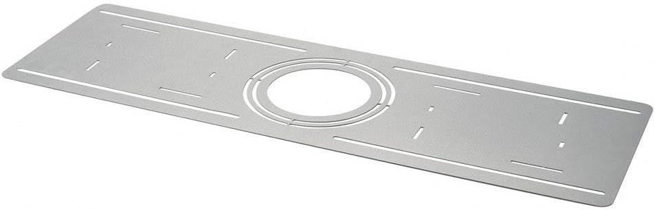 Kichler Direct-to-Ceiling Rough-in Plate 1.8-3-4-6in, Steel (7.5" W x 26" L)