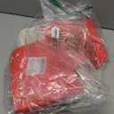 qiqee 50-Packs Gift Bag with Handles Bulk Red Paper Bags Multiple Uses (8.3"x3"x6" Small Size)