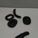 Silicone Case Cover for AirPods Max, Ear Pad Case Cover/Ear Cups Cover/Headband Cover for AirPods Max Headphones, Accessories Silicone Protector for Apple AirPods Max USB-C (2024/2020), Black [4 in 1]