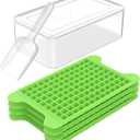 Mini Ice Cube Tray for Freezer: FDDBI Small Ice Trays for Freezer with Bin - 1174PCS Easy Release Nugget Ice Tray - Crushed Ice Tray with Container (Bright Green)