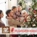 2 x Christmas Tree Decorations, Acrylic Christmas Tree Ornaments, Double-Printed Animal Hanging for Christmas Tree, Home Decor, Children's Gifts (Cow)