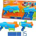 Nerf Elite Junior Ultimate Starter Set, 2 Blasters, 15 Nerf Elite Darts