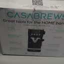 CASABREWS 3700 Essential Espresso Machine 20 Bar, Professional Espresso Coffee Machine with Steam Milk Frother, Coffee Maker Cappuccino Latte Machine with 43.9oz Removable Water Tank, Black