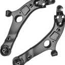 ASTARPRO - Front Suspension end Kit for Kia Optima Hyundai Sonata Azera Cadenza 2 Lower Control Arms w/Ball Joints 4 Inner & Outer Tie Rods 2 Sway Bar Links Replacement - 8pc