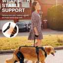 Dog Knee Brace for Torn ACL/CCL Hind Leg,Adjustable Support with Sufficient Wrapping and Support & Luxating Patella,Non-Slip Joint Brace,Pain Relief&Better Recovery-Both, Leg/L