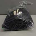 Buganda Bathroom Mat Set, 2 Piece Memory Foam Bath Mat and U-Shaped Toilet Rug, Machine Wash Dry, Soft Non Slip Absorbent Bath Rug for Bathroom, Shower and Tub (24" x 16"+24" x 20", Black)