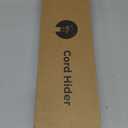 Delamu 157in Cord Hider, Cord Cover Wall Cable Management, Paintable Wire Cover for Cords, Cable Hider Raceway Kit, Cable Cover Concealer, Wire Hiders for TV on Wall, 10 X L15.7 W1.18 H0.6in, Black