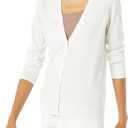 Amazon Essentials Women's Lightweight V-Neck Cardigan Sweater (Large)
