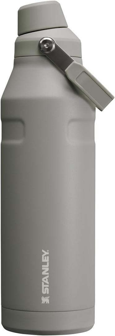 Stanley IceFlow Fast Flow Water Bottle 50 oz | Angled Spout Lid | Lightweight and Leakproof for Travel and Sports | Insulated Stainless Steel | BPA-Free | Ash