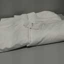 White Velvet Curtains with Rod Pocket Thermal Insualted Soft Privacy Light Filtering Velvet Drapes for Bedroom and Living Room, Set of 2 Panels, 52 x 96 Inches Long