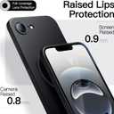 JETech Magnetic Slim Case for iPhone 17e (2026) / iPhone 16e Compatible with MagSafe, Camera Lens Full Protection, Ultra-Thin Lightweight Matte Finish Minimalist Phone Cover (Black)